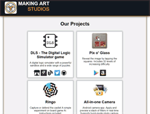Tablet Screenshot of makingartstudios.com
